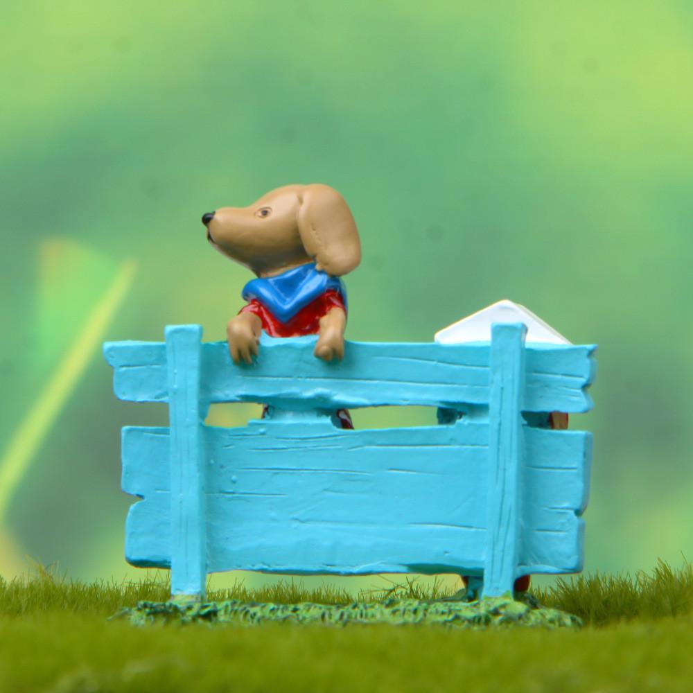 Sign Lawn Dog Resin Ornament For Garden Landscaping And Kids Gift Holiday