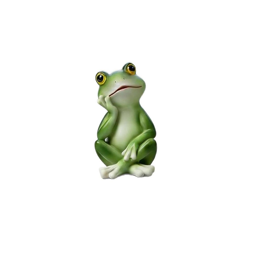 Resin Material Miniature Frog Statue Creative Craft Frog Garden Decor  Bonsai Plants