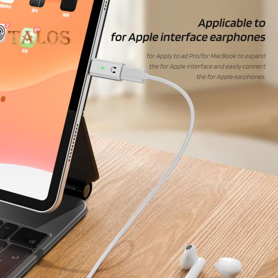 Адаптер для наушников USB-C - аудиоадаптер USB Type C Male - Female Адаптер для наушников Усилитель для гарнитуры Адаптер для Apple