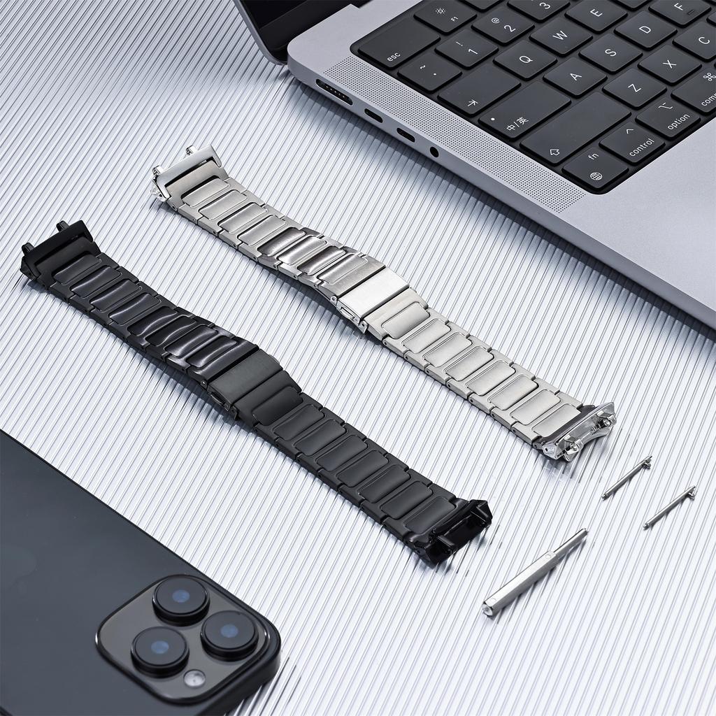 For Huami Amazfit T-Rex 3 Titanium Alloy Watch Strap Replacement Wrist Band