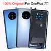 Оригинальная задняя крышка из Gorilla Glass 5 для OnePlus 7T, Запасные части, Задняя панель, Крышка аккумулятора 1+7T, Корпус, Рамка стекла камеры