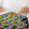 1 набор Треугольные шахматы Настольная игра от 2 до 4 игроков Геометрия Обучение фокусировке Логика Обучение Резиновая лента Треугольник Pegboard Стратегическая игра Игрушка