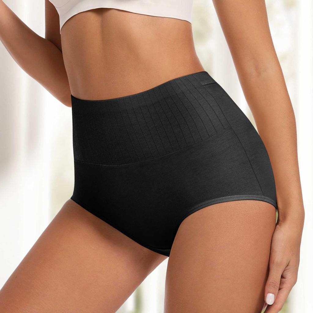 Women Colorblock Briefs Comfy Breathable Stretchy Panties Women's Lingerie & Underwear
