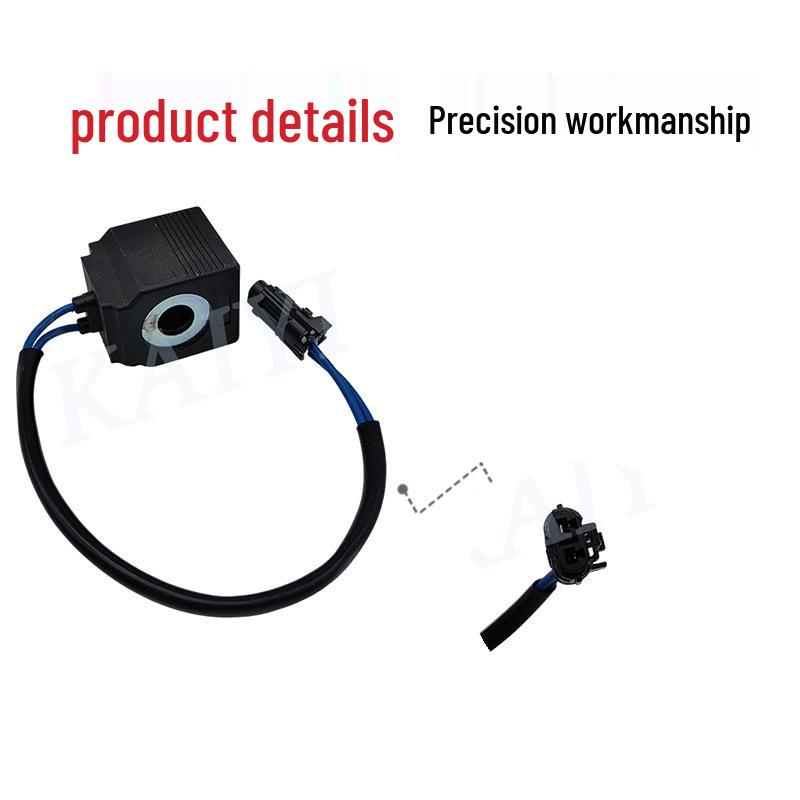 Foton Lovol Excavator Pilot Swing Solenoid Valve Coil 24V for FR60/65/80/150/170
