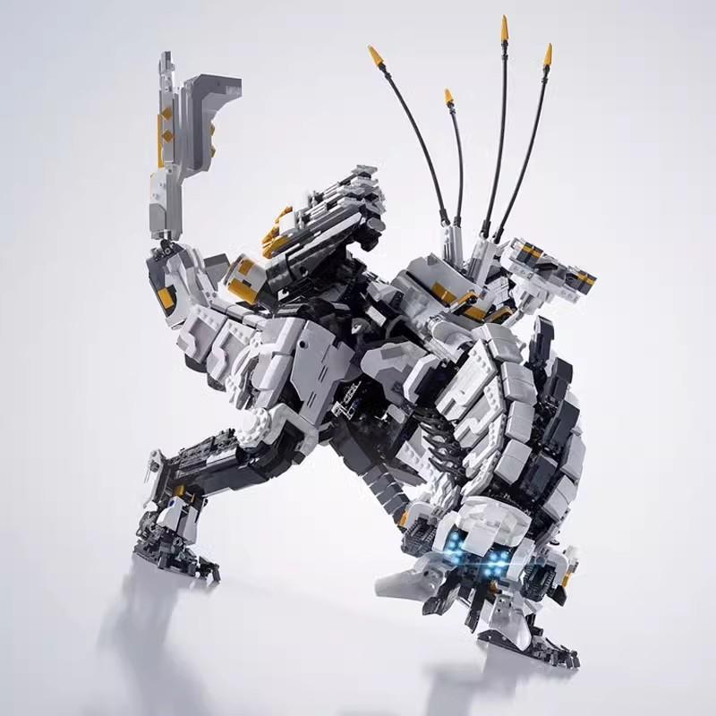 Строительный блок M, совместимый с Lego 15474, Клыки Грома, Босс, Horizon Dawn, Челюсть Грома