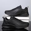 Fashion New Men Running Shoes Size 46 Male Sneakers Anti-slip Breathable Men's Walking Shoes Lace Up Soft Casual Shoes Lightweight Black