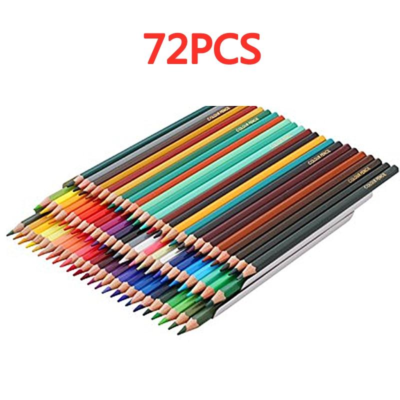 72/48/36/24/12 цветов профессиональные масляные карандаши деревянные мягкие акварельные карандаши для школьной живописи рисовать эскизы товары для рукоделия