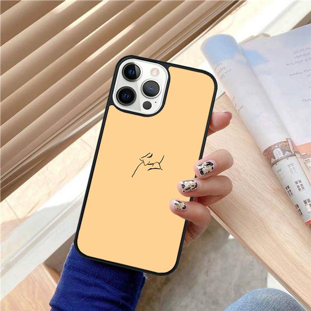 Минималистичная эстетика Линии Искусство Чехол-Ракушка Для iPhone 17 Air 15 16 14 13 12 Pro Max 11 Pro Max Plus Чехол для Телефона