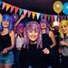 Foil Tinsel Wigs for Adults Fancy Dress Party Shiny Tinsel Wig Metallic Masquerade Disco Hat for Photo Booth Prop Cosplay Supplies