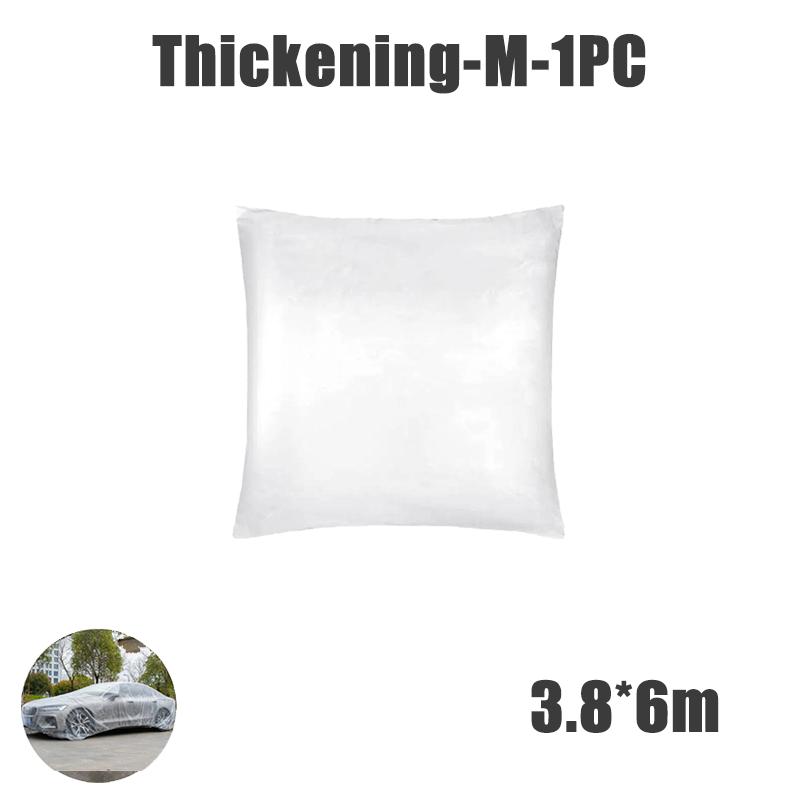 Одноразовый прозрачный автомобильный чехол для одежды, пылезащитный, непромокаемый, прозрачный, пылезащитный, пластиковый, полиэтиленовая пленка, непромокаемый автомобильный чехол