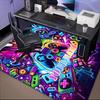 1PC Custom Name Neon Adventure Theme Floor Mat Ideal for Living Room, Game Rooms, Office, Bedroom, Floor Mat Playful Design
