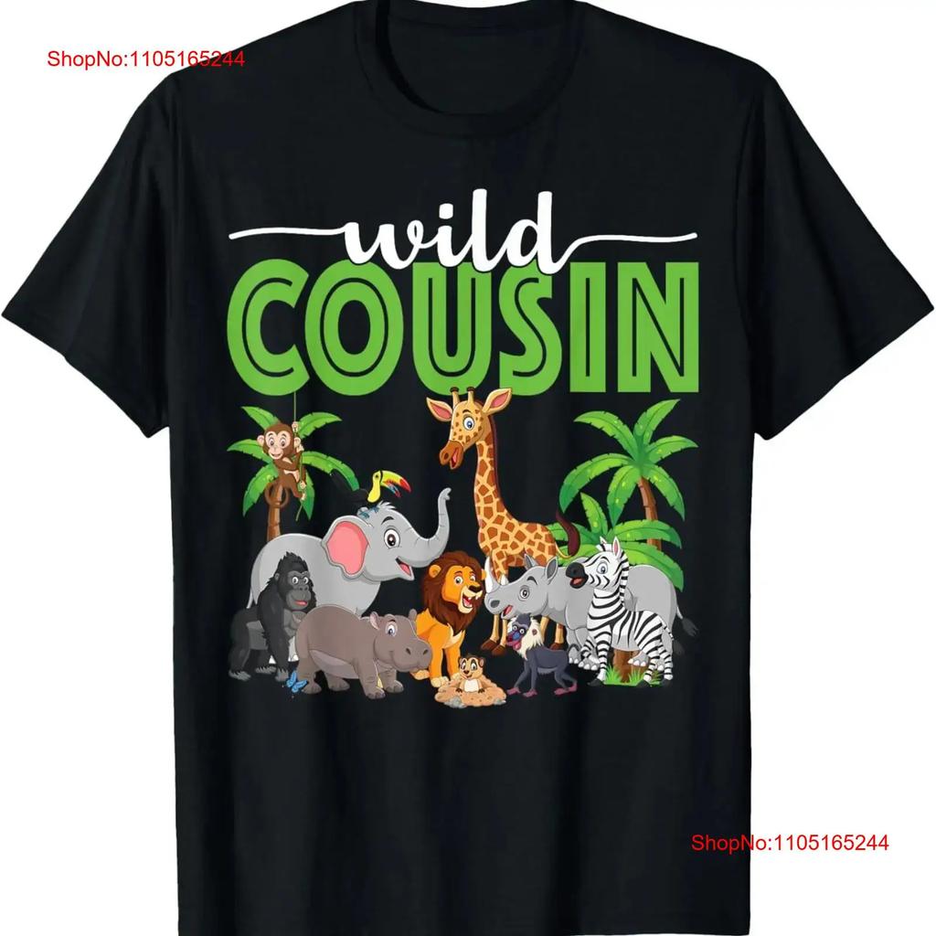 Wild Cousin Zoo Born Two Be B Day Safari Jungle Animal T Shirt Vintage Slightly Graphic Breathable Homme Soft Versatile