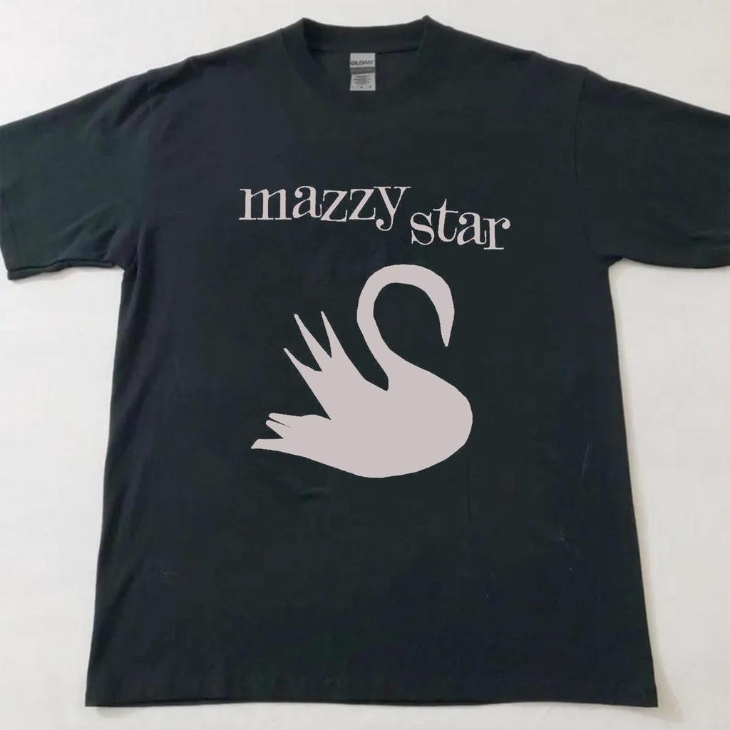 Mazzy Star Swan T-Shirt, 90s Band Tee, Goth Clothing, Unisex Cotton Shirt