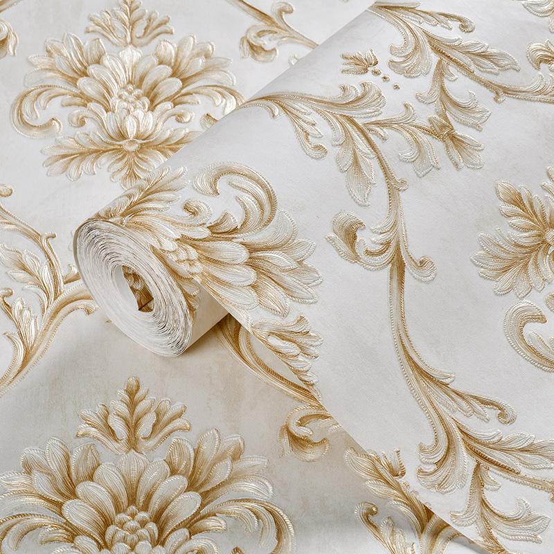 3D самоклеящиеся обои Ретро Дамаск утолщенные самоклеящиеся 3d стерео обои настенные съемные обои с цветочным принтом спальня