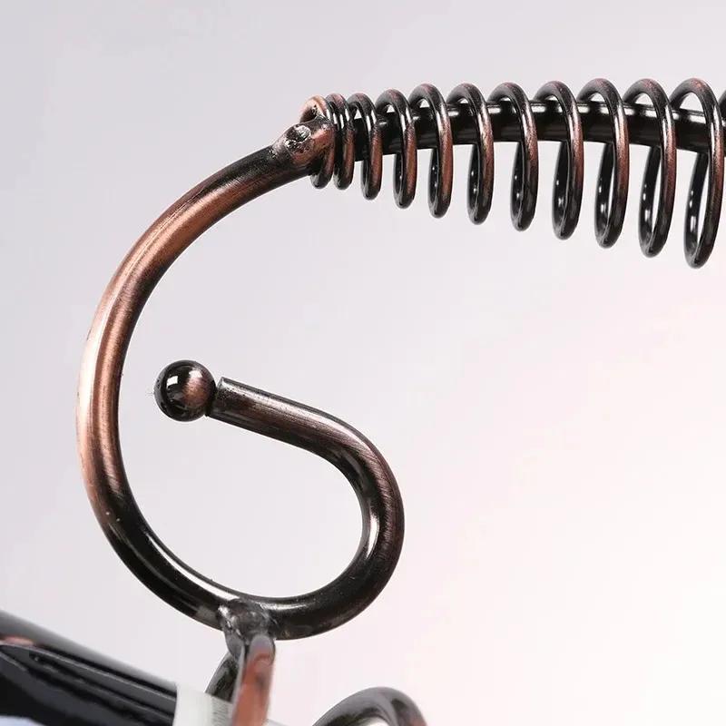 Креативная винная полка с пружинной ручкой, портативная полка-держатель для вина, прочная стойка-органайзер для хранения вина, барные украшения