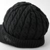 AVIREX Шапка крупной вязки с и Зимняя вязаная 023 Свободного кроя с козырьком, Мужская/Женская шапка, Черная,