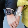 Casio Водонепроницаемый Механизм Прозрачный Кварцевый Механизм Ремешок из Смолы Японские и Корейские Часы Унисекс Черный Циферблат GA-110LS-1APRGMA-S110SR-7APR