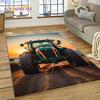 Ретро Трактор Машина 3D Грузовик Ковер Коврик для Гостиной Спальни Домашнего Декора, Напольный Коврик Нескользящий Декор для Дивана Придверный Коврик Детский Подарок