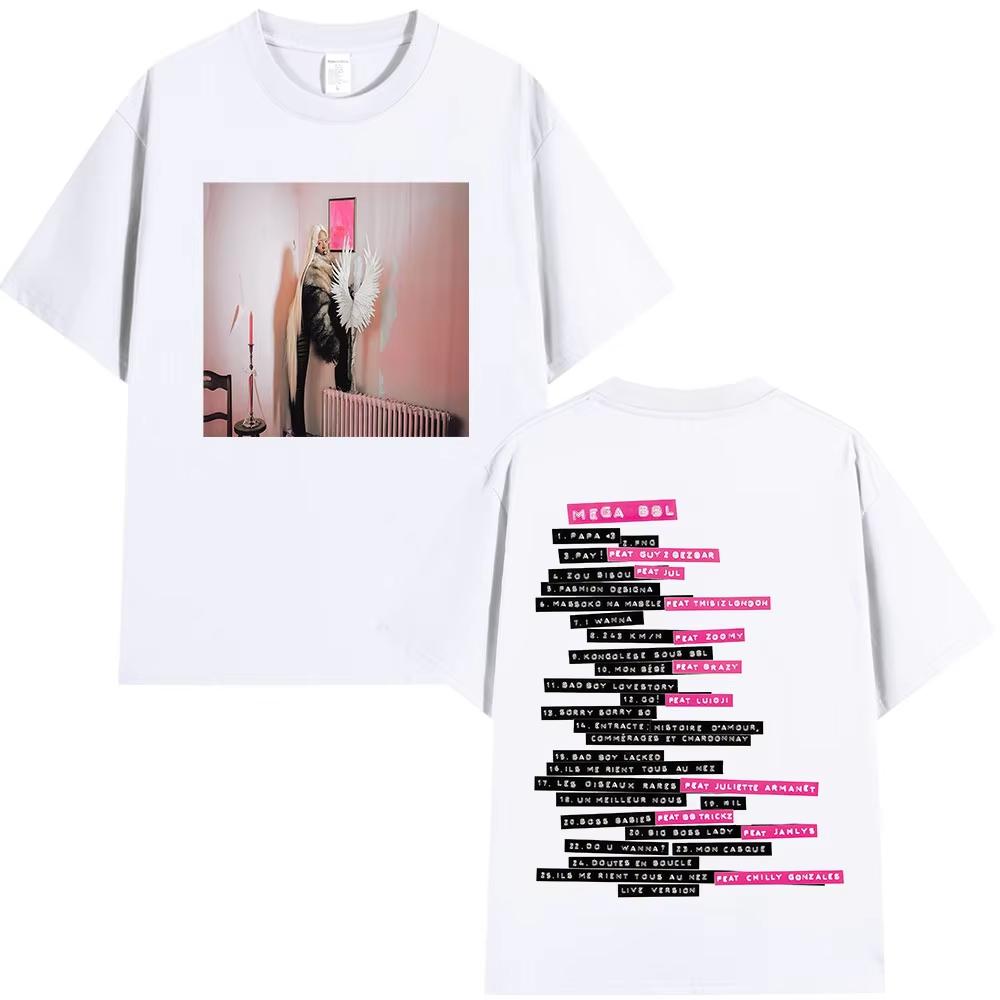 Rapper Theodora Mega Bbl album graphics 100Cotton music Tshirt Men 2026 New Summer Hip hop unisex Short sleeve shirt fan gifts