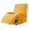 Stretch Velvet Recliner Sofa Cover Living Room Elastic Warm Soft Home Decor Single Sofa Covers with Pocket Furniture Protectors