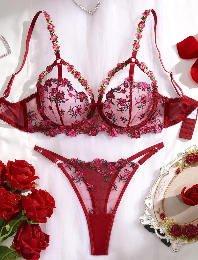 SEAUR Сексуальное красное женское нижнее белье больших размеров, Прозрачная лента, Трусики, XL,