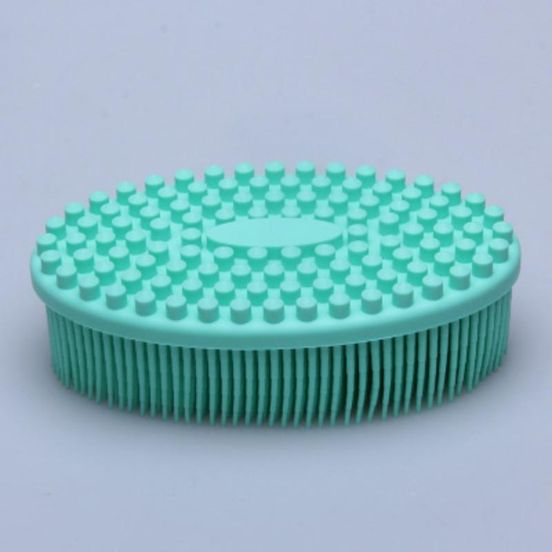 Силиконовая щетка для младенцев, детская массажная щетка для ванны, сенсорная щетка для ванны, мягкая щетка для ванны с волосами