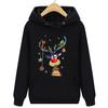 Kawaii Christmas Deer Fawn Print Hoodies Men Tracksuit Anime Women Sweatshirt Hoodie Clothes