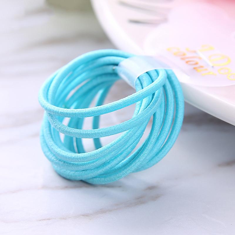100PCS/bags 2mm Diameter 3cm Kids Nylon Elastic Hair Bands Ponytail Holder Rope Elasticity Hair Ties for DIY Hair Accessories