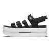 Nike Классические сандалии Icon Black White Женские кроссовки DH0223-001