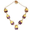 Necklace Bio-Tourmaline Quartz 14 Ct Gold Plated Silver Jewelry 18-20''