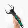 Adjustable Wide Wrench, Multi-Function Spanner, 250mm Wide, Maximum Opening 60mm, Adjustable, with Graduations, for Water Pipes, Plumbing, Automobile,