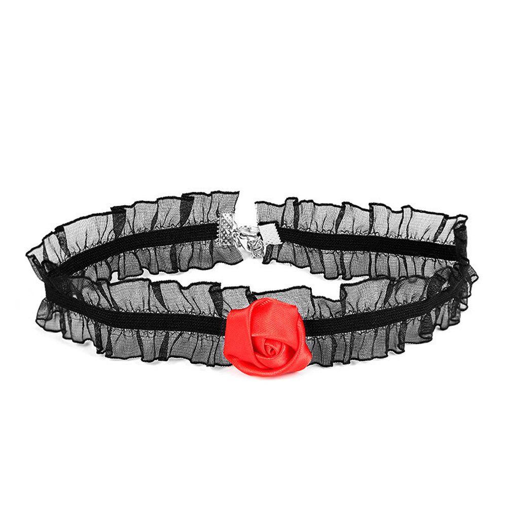 Flowers Halloween Jewelry Bat Women Choker Neck Collar Lace Choker Goth Necklace Gothic Choker