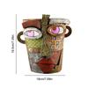 Resin Abstract Beauty Face Flower Pot Abstract Face Flower Pot Colorful Face Abstract Planter for Plant Lover Gift