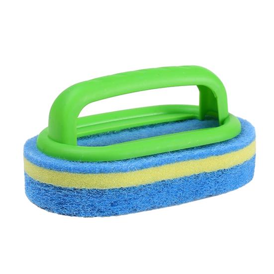 Чистящая щетка, губка, пластик, ручная работа, кухонный скребок, простой в использовании инструмент для уборки дома