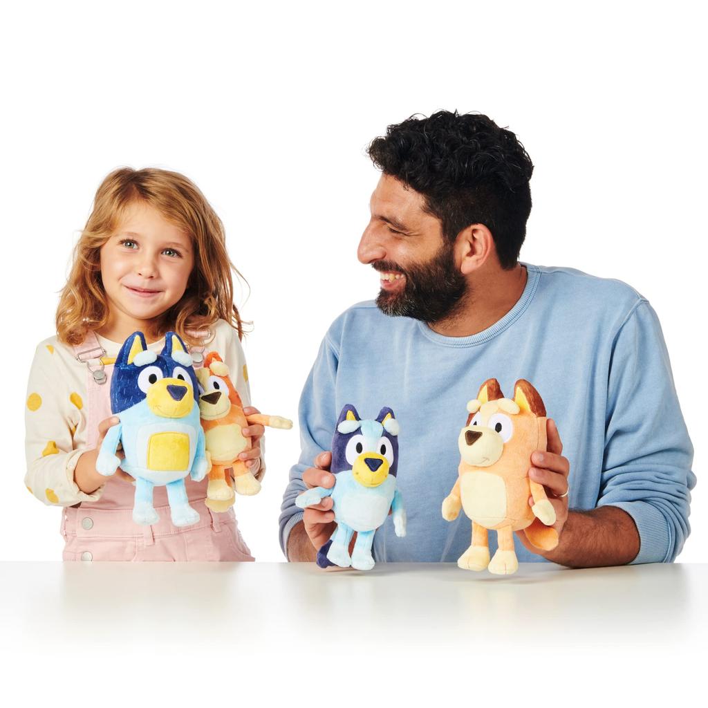 Bluey Heeler Family Plush Set 4 плюшевые фигурки эксклюзивно для Amazon 7-8"