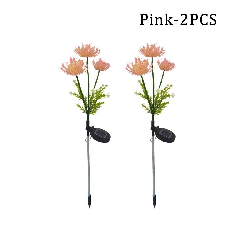 Солнечные садовые светильники, солнечные светильники для цветов со светящимися цветочными стеблями, солнечные светильники для улицы, для украшения сада и двора, подарок