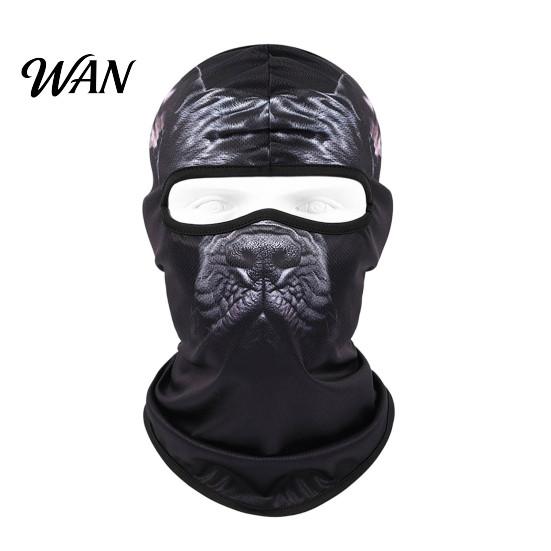 Men Women Mask 3D Animal Balaclava Ski Mask, Lion Leopard Bear Panda Dog Cat Funny Full Face Cover, Winter Windproof for Skiing Cycling Warm Shield