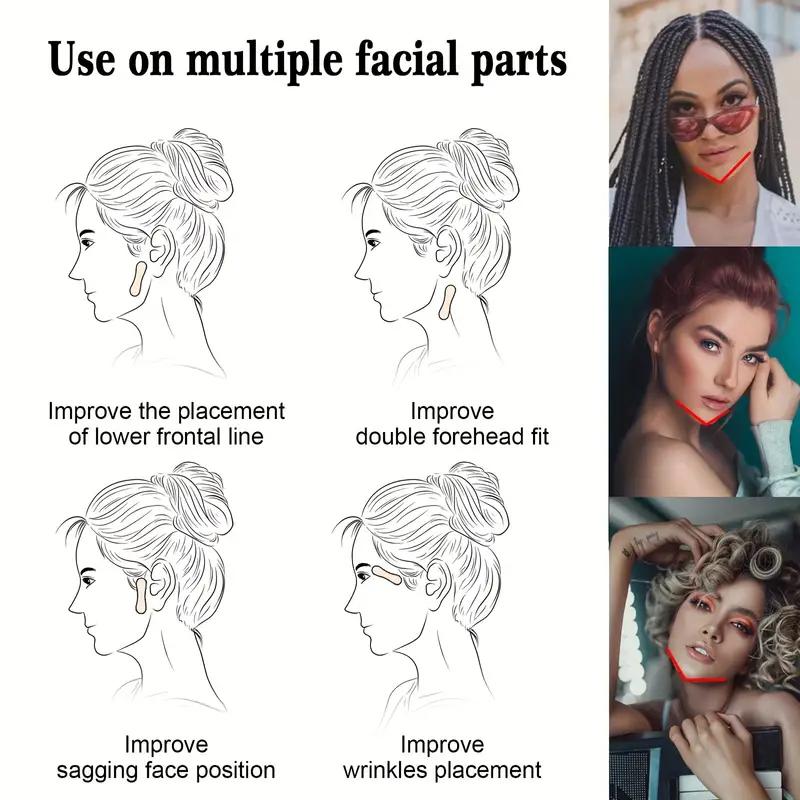 100 шт. невидимые патчи для мгновенной подтяжки лица, тонкая лента для лица для подтяжки шеи, глаз, двойного подбородка и разглаживания морщин-инструмент для красоты