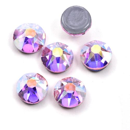 High Imitation Eight Big Eight Small Glass Hot Melt Adhesive Bottom Hot Drill Ab Color Water Diamond Diy Clothing Accessories