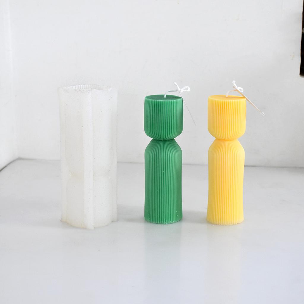 Cylinder Candle Molds Silicone Mold for Candle Making Reusable Candle Resin Epoxy Mould Casting Molds DIY Silicone Mould