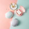 Pink Shell Shape Soap Box Creative Soap Holder Portable Travel Soap Dish With Lid Bathroom Storage Sealed Box Soap Holder Plate