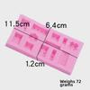 DIY Silicone Mold for Fondant, Lego Block Cake Decoration & Chocolate Ice Cube