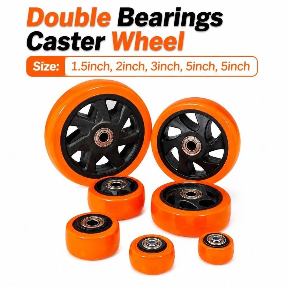 High Load Capacity Trolley Wheel Double Bearings Replacement Wheel Heavy Duty Application