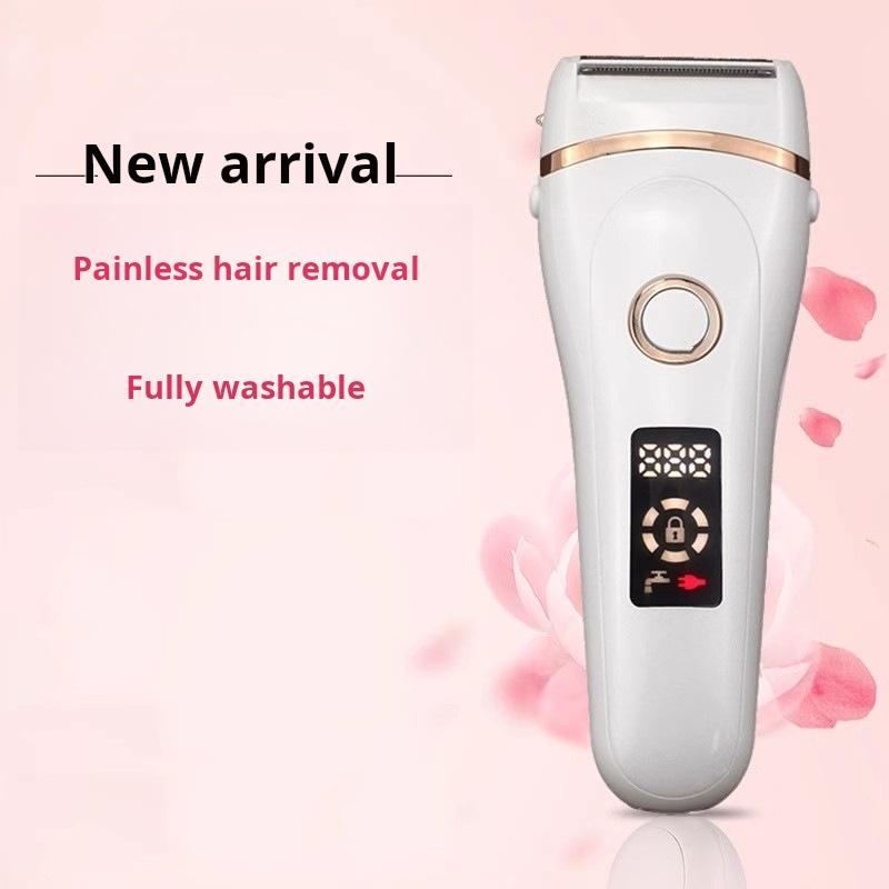 Женская бритва Электрическая бритва для удаления волос Жидкокристаллическая водонепроницаемая перезаряжаемая бритва Волосы на теле Волосы подмышками Машинка для бритья волос на ногах