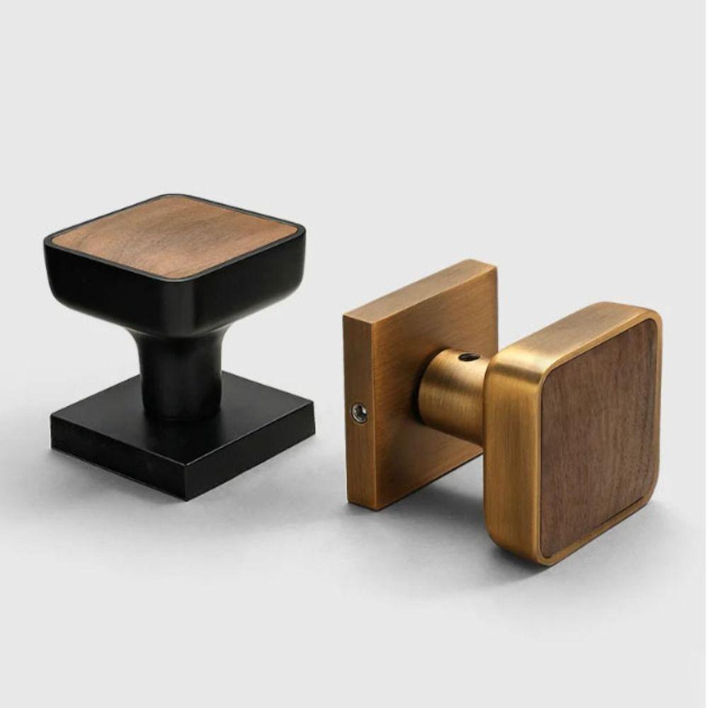 Single Side Single-tongue Lock Walnut Wood Hidden Door Lock Invisible Door Lock Home Furniture