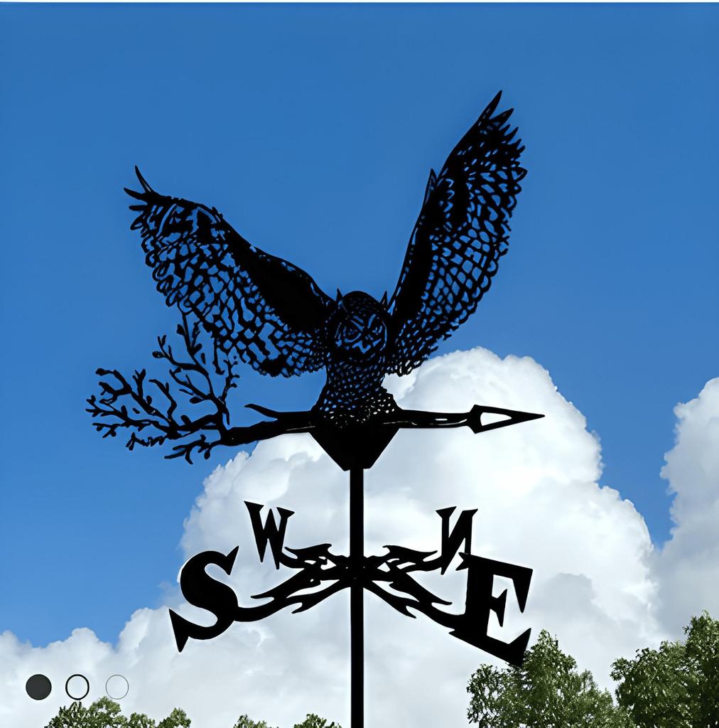 Декоративный железный флюгер - наружное украшение для металлической крыши