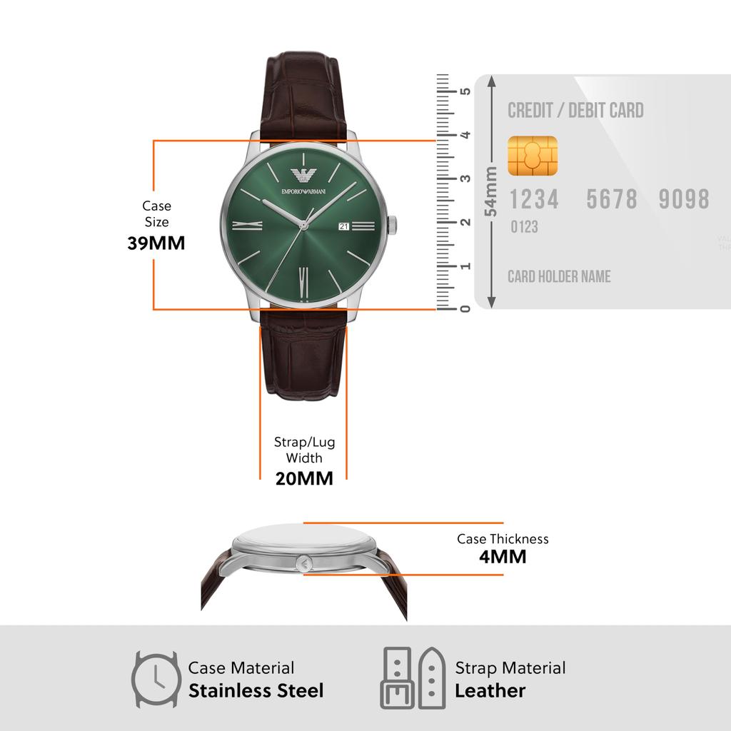 Emporio Armani AR11672 Brown Watch Men's