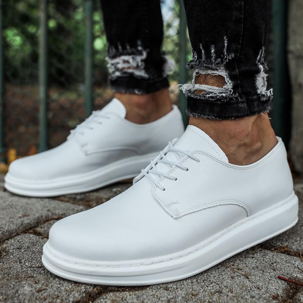 Chekich Мужская обувь Обувь Классические мужские коричневые цвета на шнуровке Костюм из искусственной кожи Белая подошва Модные роскошные кроссовки Высококачественные гибкие CH003