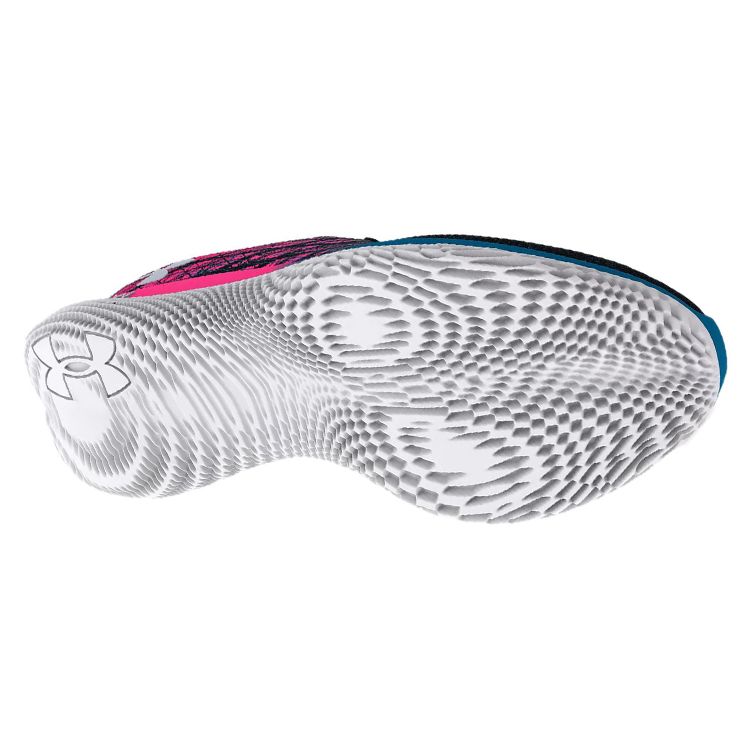 Under Armour Flow Velociti Wind 2 Удобная ткань Низкий верх Повседневные кроссовки для бега Женские кроссовки Черный Розовый 3025662-004