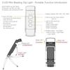LED Clip-on Bookmark Book Light USB Rechargeable Reading Light Mini Led Brightness Adjustable Portable Bedside Desk Light